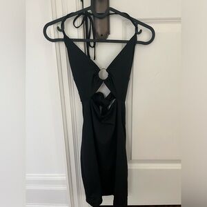 Princess Polly black body con dress with gold ring